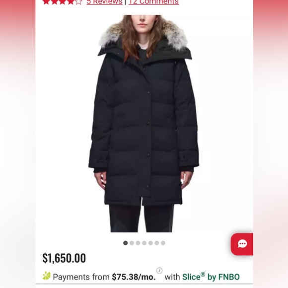 Canada Goose SHELBURNE PARKA WITH COYOTE FUR TRIM IN BLACK - Picture 6 of 11